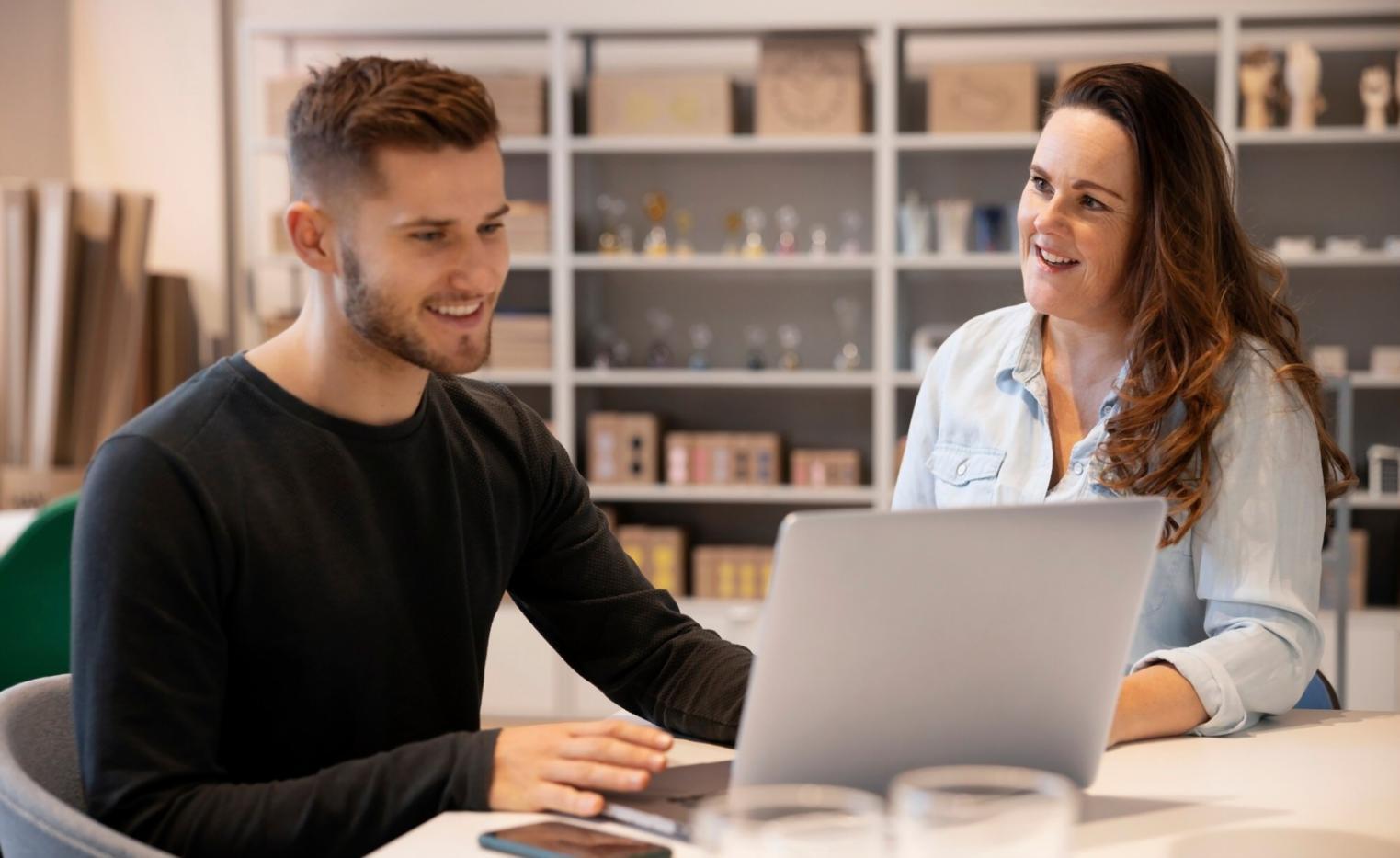 Business owner reviewing diversification strategies